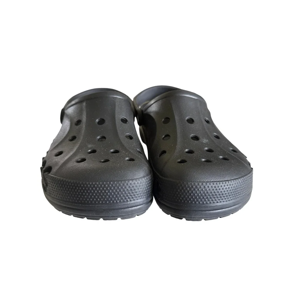 Crocs Baya Clog Mens 11 Black Excellent Lightweight Breathable Water Shoes